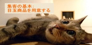 値下げをしないで売上アップ！集客の基本：目玉商品を用意する